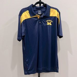 University of Michigan Short Sleeve Polo Sz L